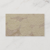 NOVINO - Büttenpapierblick 2 Visitenkarte (Rückseite)