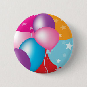 NOVINO Celeberations - Baloons, Herzen der Stern-n Button