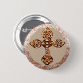 NOVINO Kreuz mit Diamanten Button (Vorne & Hinten)