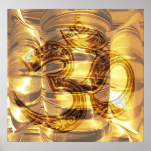 NOVINO Naveen OM Beschwörungsformel-Widmung Poster