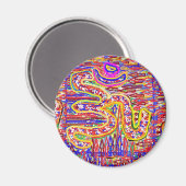 NOVINO Om Mantra - Hochenergiepakrylkunst Magnet (Vorderseite/Rückseite)