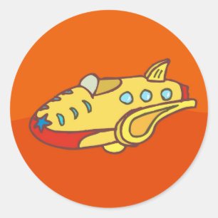 NOVINO Super Jet Runder Aufkleber