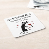 NOVINOPHOBIA geht aus dem Weinangebot Rechteckiger Pappuntersetzer (angewinkelt)