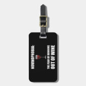 Novinophobia Wein Gepäckanhänger (Vorderseite vertikal)