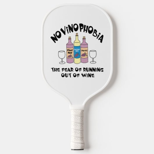 Novinophobie Flaschen Pickleball Schläger (Vorderseite)
