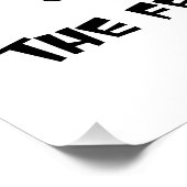 Novinophobie Flaschen Poster (Ecke)