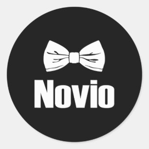 Novio Hochzeitstag Runder Aufkleber