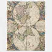 Novissima Totius Terrarum Orbis Tabula Fleecedecke (Vorderseite)