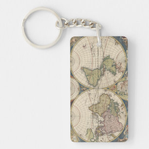 Novissima Totius Terrarum Orbis Tabula Schlüsselanhänger