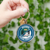 Novosibirsk-RundEmblem Schlüsselanhänger (Hand)