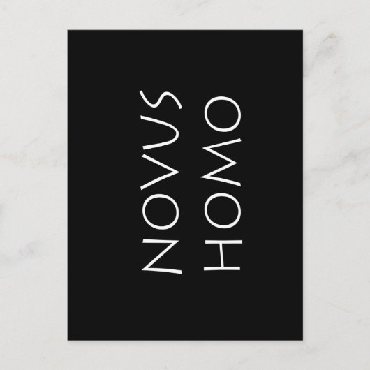 Novus homo postkarte (Vorderseite)