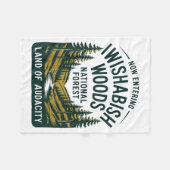Now Entering I Wishabish Woods National Forest Lan Fleecedecke (Vorderseite (Horizontal))