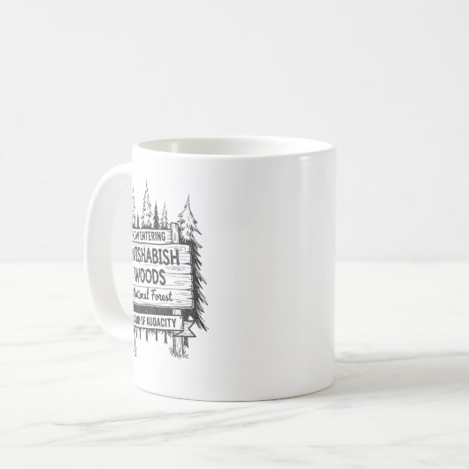 Now Entering I Wishabish Woods National Forest Lan Kaffeetasse (Vorderseite Links)