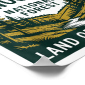 Now Entering I Wishabish Woods National Forest Lan Poster (Ecke)