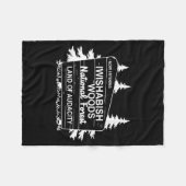 Now Entering Iwishabish Woods National Forest Fleecedecke (Vorderseite (Horizontal))