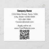 Now Hiring Black and White Business Template Flyer (Hinten)