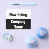 Now Hiring Black and White Business Template Flyer (Einzeln)