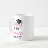 Now Hotter By one Degree 2024 Funny Graduated Gift Kaffeetasse (Vorderseite Links)