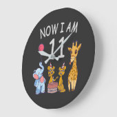 Now I am 11 years old 11th Birthday at the Zoo Große Wanduhr (Winkel)