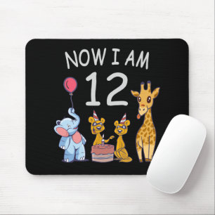 Now I am 12 years old 12th Birthday at the Zoo Mousepad