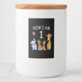 Now I am 1 year old 1st Birthday at the Zoo Lebensmitteletikett (Vorderseite)