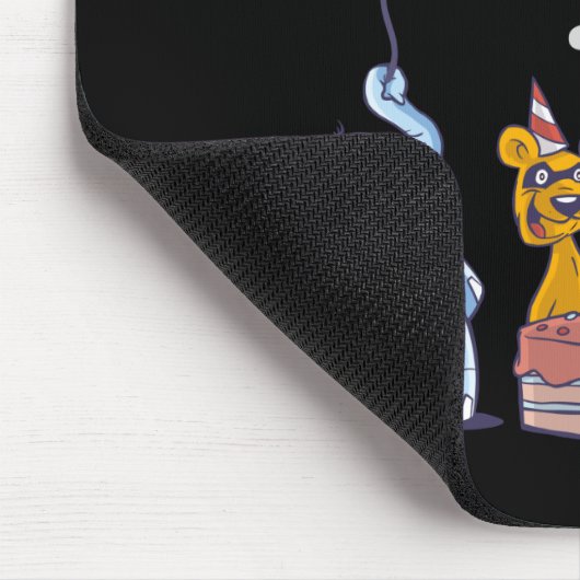 Now I am 1 year old 1st Birthday at the Zoo Mousepad (Ecke)