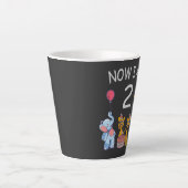 Now I am 2 years old 2nd Birthday at the Zoo Baby Milchtasse (Vorderseite)