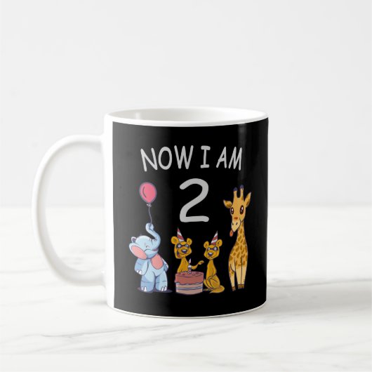 Now I am 2 years old 2nd Birthday at the Zoo Coffe Kaffeetasse (Links)