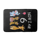 Now I am 6 years old 6th Birthday at the Zoo Badematte (Vorderseite)