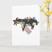 Now I Have A Machine Gun Christmas Light Karte (Gelbe Blume)
