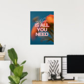 Now. Is all you need. Motivation Poster (Heimbüro)