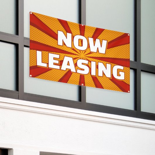 Now Leasing Apartments Large Outdoor Banner (Äußeres Gebäude)
