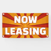 Now Leasing Apartments Large Outdoor Banner (Horizontal)