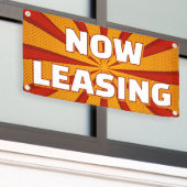 Now Leasing Apartments Large Outdoor Banner (Äußeres Gebäude)