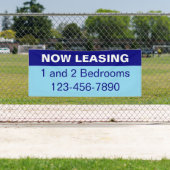 Now Leasing Dark & Light Blue Apartments for Rent Banner (Insitu)