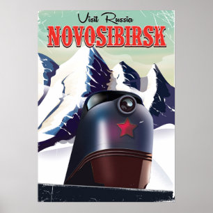 Nowosibirsk Lokomotive Reiseposter Poster