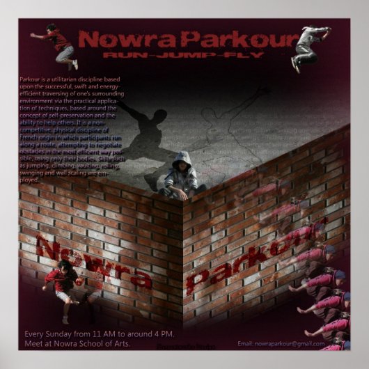 Nowra Parkour Poster (Vorne)