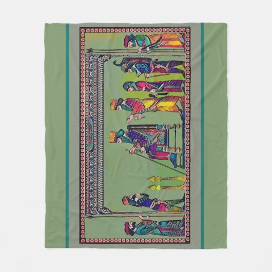 Nowruz feiert Sherpa Blanket Fleecedecke (Vorderseite)