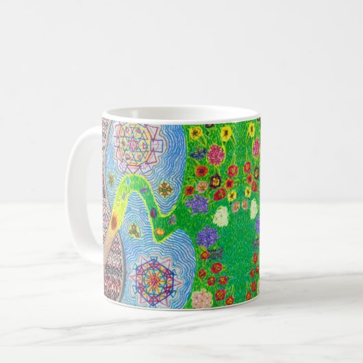 Nowruz Frühling und Leben-Erneuerungs-Tasse Kaffeetasse (Vorderseite Links)
