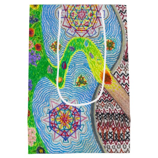 Nowruz Frühlings-und Leben-Erneuerungs-mittlere Mittlere Geschenktüte (Rückseite)