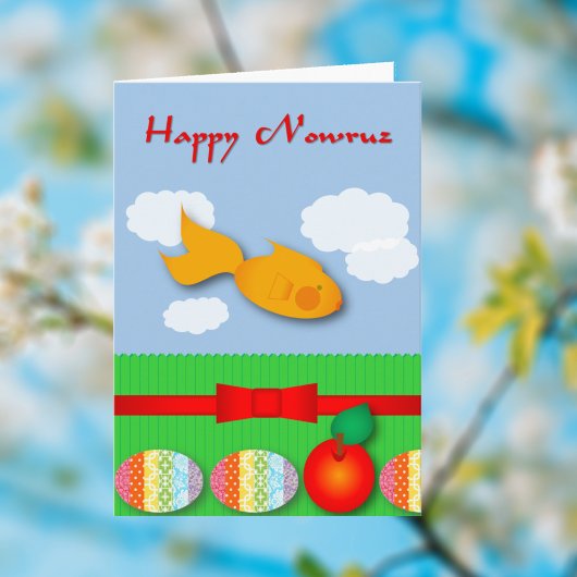 Nowruz Goldfish Card Feiertagskarte