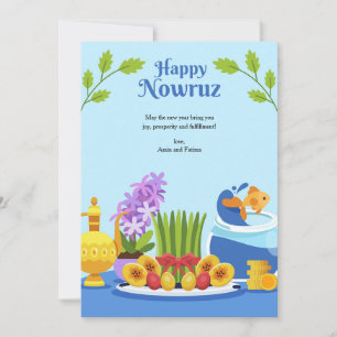 Nowruz-Grußkarte Feiertagskarte