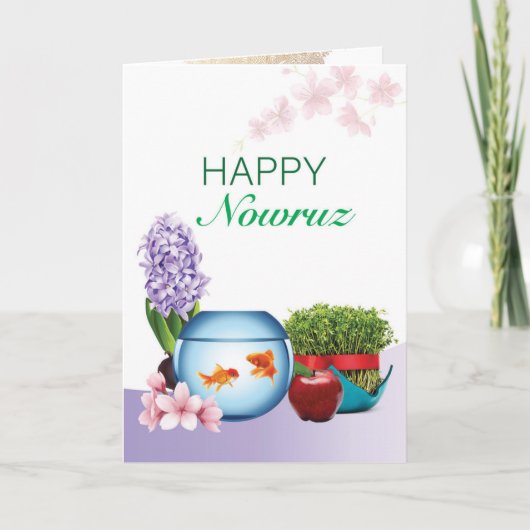 Nowruz-Grußkarte Karte (Vorderseite)