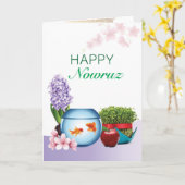 Nowruz-Grußkarte Karte (Gelbe Blume)