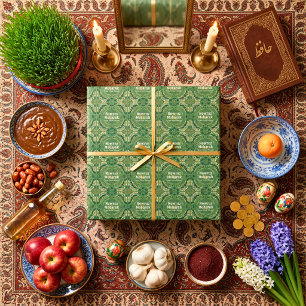 Nowruz iranisches Neujahrs-Dinnerparty-Events-Gesc Geschenkpapier