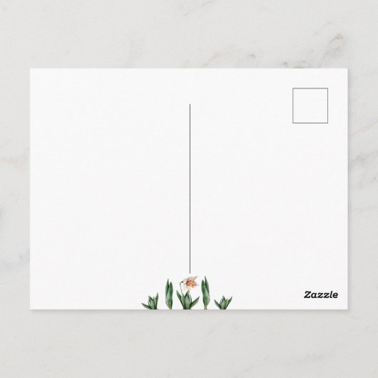 Nowruz Mobarak Frühlingsblüten Postkarte (Rückseite)