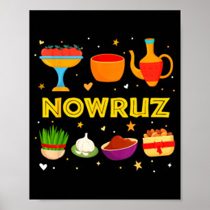 Nowruz Mobarak iranisches persisches Neujahrsfamil Poster