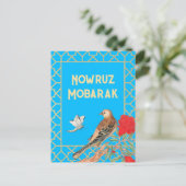 Nowruz Mobarak Songbird Postcard Postkarte (Stehend Vorderseite)