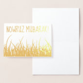 nowruz Mubarak! Goldfolie Folienkarte (Anzeige)