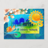 Nowruz Mubarak. Persian New Year Postcards Feiertagspostkarte (Vorderseite)